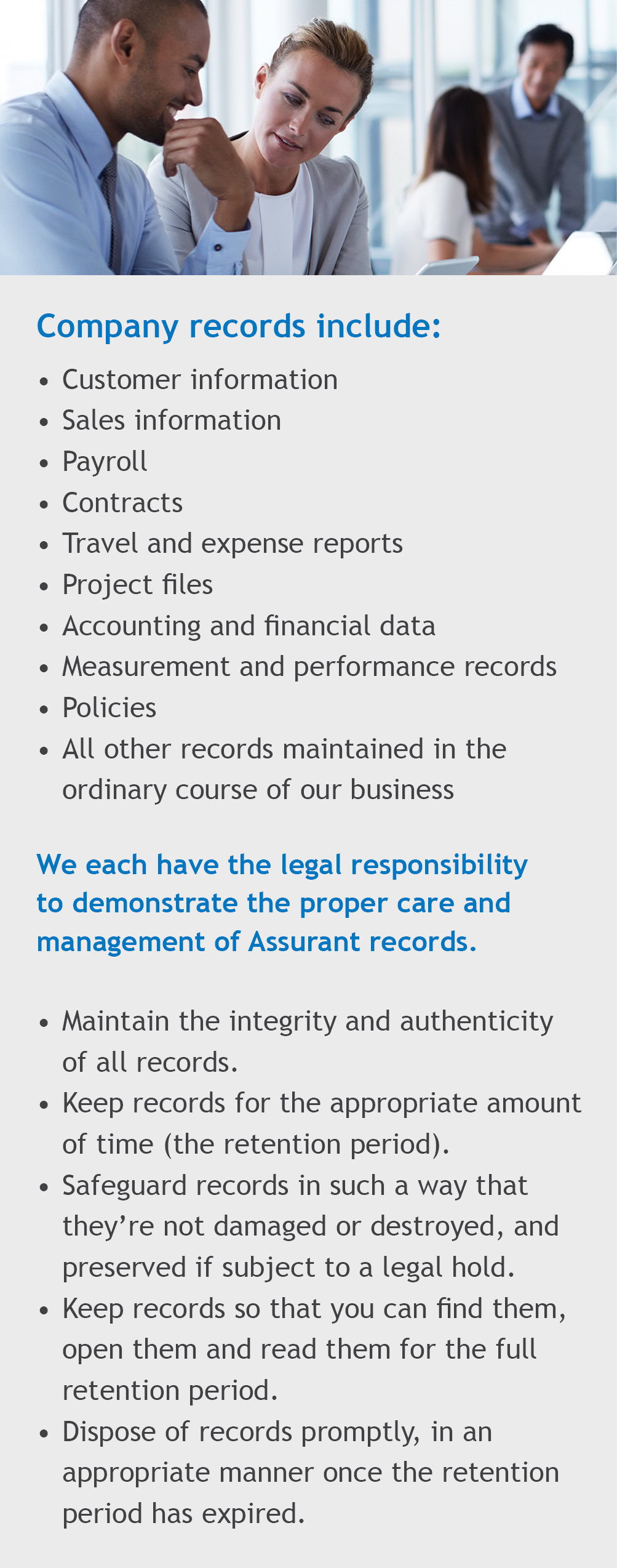 company records include